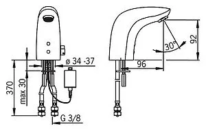 Смеситель для раковины Oras Electra хром 6150F Смеситель для раковины Oras Electra хром 6150F, 2