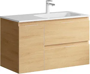 Тумба-умывальник подвесная Aqwella Accent 90 дуб золотой ACC0109RDZ+Mal.09.04.D-R Тумба-умывальник подвесная Aqwella Accent 90 дуб золотой ACC0109RDZ+Mal.09.04.D-R, 1