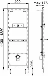 Инсталляция для писсуара Styron STY-752 Инсталляция для писсуара Styron STY-752, 2