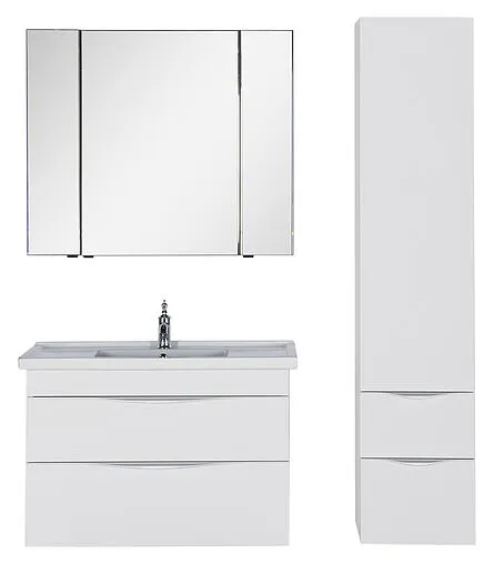 Шкаф-зеркало Aquanet Эвора 100 белый 00185194