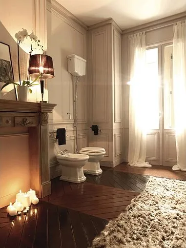 Унитаз с высоким бачком Kerasan Retro белый 101001+108001+