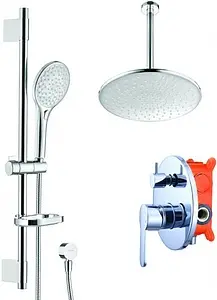 Душевая система со смесителем для душа Swedbe Platta хром 5537 Душевая система со смесителем для душа Swedbe Platta хром 5537, 1
