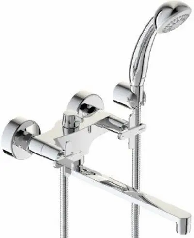 Смеситель для ванны с длинным изливом Vidima Art хром BA329AA Смеситель для ванны с длинным изливом Vidima Art хром BA329AA, 1