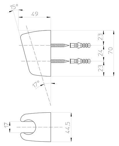 Держатель ручного душа Bossini хром C04000.030