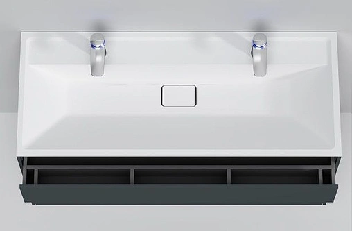 Тумба-умывальник подвесная Am.Pm Inspire 2.0 120 графит M50AFHX1203GM+