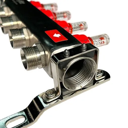 Группа коллекторная с расходомерами 4 отвода 1&quot;в/в x ¾&quot;ек Uni-fitt OPTIMAL 450B4304.RU