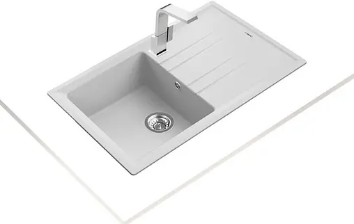 Мойка кухонная Teka Stone 50 B-TG 1B 1D белый арктик 115330019