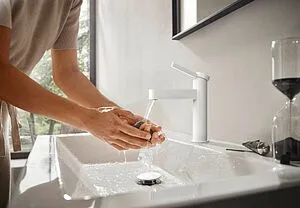 Смеситель для раковины Hansgrohe Finoris 110 белый матовый 76023700, 4