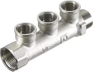 Коллектор распределительный проходной 3 отвода ¾&quot;в/н x ½&quot;в Valtec VTc.550.N.0503, 3