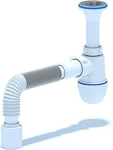 Сифон бутылочный для раковины Ани Пласт белый C2010 Сифон бутылочный для раковины Ани Пласт белый C2010, 1