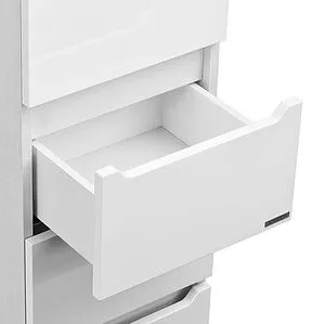 Шкаф-пенал с бельевой корзиной Aquaton Дакота 34 белый/выбеленное дерево 1A203203DAAY0 Шкаф-пенал с бельевой корзиной Aquaton Дакота 34 белый/выбеленное дерево 1A203203DAAY0, 4