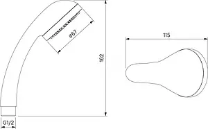 Смеситель для ванны с длинным изливом Milardo Duplex хром DUPSBL2M10 Смеситель для ванны с длинным изливом Milardo Duplex хром DUPSBL2M10, 3