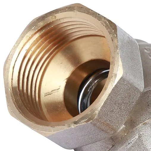 Кран шаровый с американкой угловой 1&quot;в x 1&quot;н Rommer RBV-0006-0610225