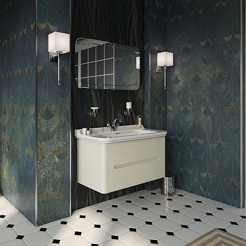 Раковина Kerasan Waldorf 100 белый 4142K1bi/cr*1