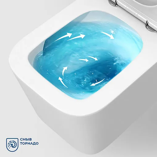 Унитаз подвесной безободковый BelBagno Ardente Tornado белый BB520CH-TOR/SC