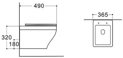 Унитаз подвесной безободковый Aquatek Амадео белый AQ1180-00