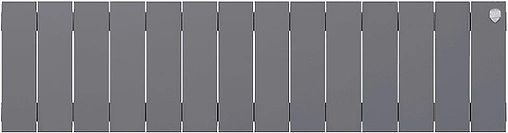 Радиатор биметаллический 14 секции Royal Thermo PianoForte 200 Silver Satin RTPSS20014