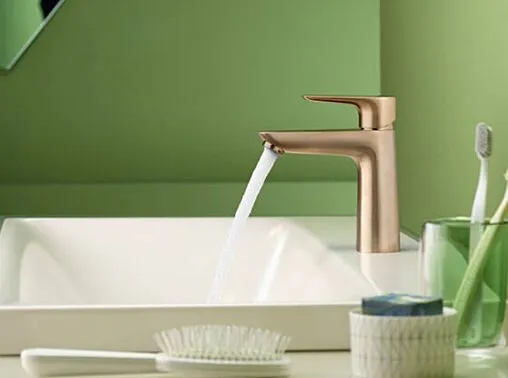 Смеситель для раковины Hansgrohe Talis E 110 шлифованная бронза 71712140