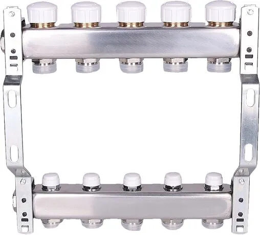 Группа коллекторная без расходомеров 5 отводов 1&quot;в/в x ¾&quot;ек Valtec VTc.582.EMNX.0605