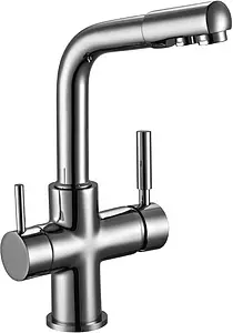 Смеситель для кухни с подключением к фильтру Rossinka хром Z35-31 Смеситель для кухни с подключением к фильтру Rossinka хром Z35-31, 1