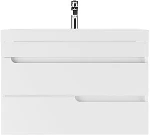 Тумба-умывальник подвесная Айсберг Веста 80 белый DV5917T+4670142930020, 3