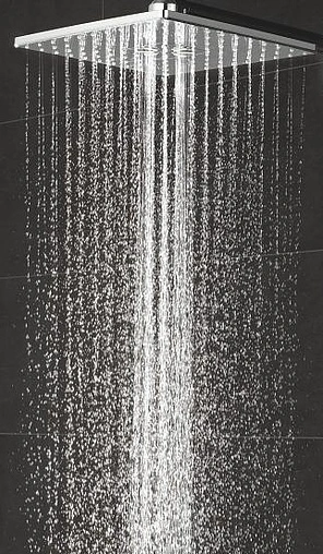 Лейка верхнего душа с потолочным креплением Grohe Rainshower 310 SmartActive Cube хром 26481000