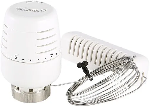 Головка термостатическая с выносным настенным датчиком М30x1.5 Valtec белый VT.5010.0.0 Головка термостатическая с выносным настенным датчиком М30x1.5 Valtec белый VT.5010.0.0