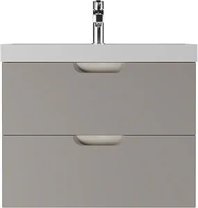 Тумба под умывальник подвесная Домино Classica 70 серый тауп DD2502T, 4