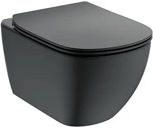 Крышка-сиденье для унитаза с микролифтом Ideal Standard Tesi Silk Black черный матовый T3527V3 Крышка-сиденье для унитаза с микролифтом Ideal Standard Tesi Silk Black черный матовый T3527V3, 4