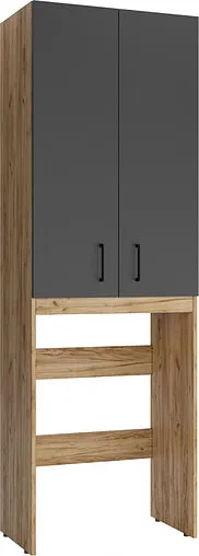 Шкаф над стиральной машиной Домино Craft 65 графит/дуб вотан DCr2219H