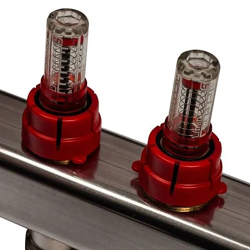 Группа коллекторная с расходомерами 7 отводов 1"в/в x ¾"ек Stout SMS 0917 000007