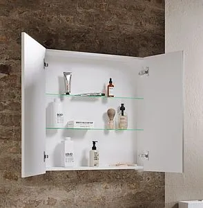 Шкаф-зеркало Aqwella Simplex 80 белый SLX0408 Шкаф-зеркало Aqwella Simplex 80 белый SLX0408, 4