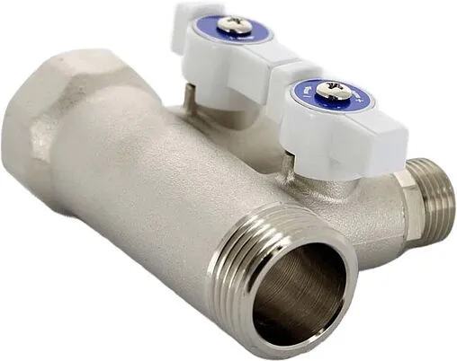 Коллектор запорный проходной 2 отвода 1"в/н x ½"к Uni-fitt 424N4220 Коллектор запорный проходной 2 отвода 1"в/н x ½"к Uni-fitt 424N4220