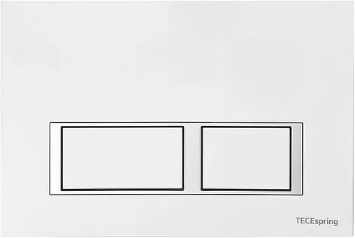 Комплект 6 в 1 TECEspring Base S K401203WCS с кнопкой TECEspring V 9940203 белый глянцевый/хром глянцевый