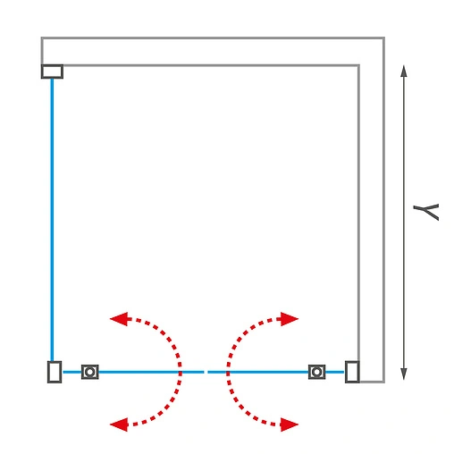Боковая стенка 750мм прозрачное стекло Roltechnik Lega Line LLB/750 553-7500000-00-02