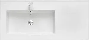 Раковина Aquaton Квадро Про 100 L с полотенцедержателем белый 1A733331QA01L, 3