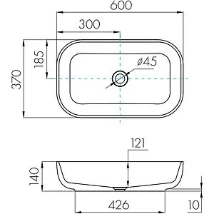 Тумба-умывальник подвесная Aquaton Либерти 70 дуб эльвезия/белый глянец 1A2798K3LYC70, 3