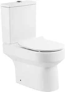 Унитаз-компакт безободковый BelBagno Norma белый BB339CPR+BB339T Унитаз-компакт безободковый BelBagno Norma белый BB339CPR+BB339T, 1
