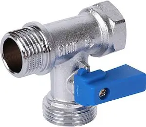 Кран шаровый трехпроходной ½&quot;н x ¾&quot;н x ½&quot;в Stout SVB-0124-123412, 1