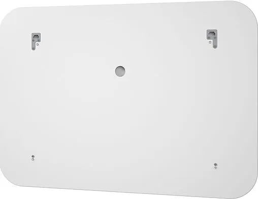 Зеркало с подсветкой Continent Demure Led 120x70 с часами (слева) белый ЗЛП875