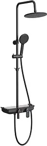 Душевая система со смесителем для ванны Lemark Tropic чёрный матовый LM7012BL Душевая система со смесителем для ванны Lemark Tropic чёрный матовый LM7012BL, 1