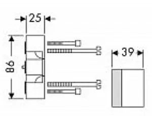 Удлинитель скрытой части Hansgrohe iBox universal 13595000, 2
