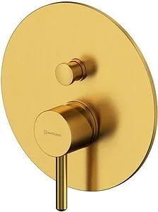 Смеситель для ванны скрытого монтажа WHITECROSS Y brushed gold золото брашированное Y1235GLB Смеситель для ванны скрытого монтажа WHITECROSS Y brushed gold золото брашированное Y1235GLB, 1