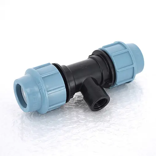 Тройник компрессионный переходной 32мм x ½&quot;в x 32мм Unidelta 1007032002