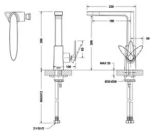 Смеситель для кухни Bravat Spring хром F779113C Смеситель для кухни Bravat Spring хром F779113C, 2