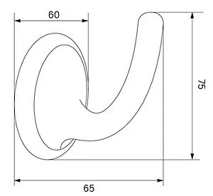 Крючок IDDIS Oldie бронза OLDBR10i41 Крючок IDDIS Oldie бронза OLDBR10i41, 2