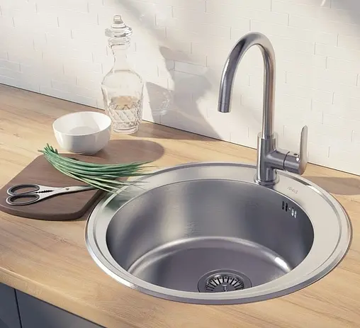 Мойка кухонная IDDIS Barse 51 хром BAR51S0i77