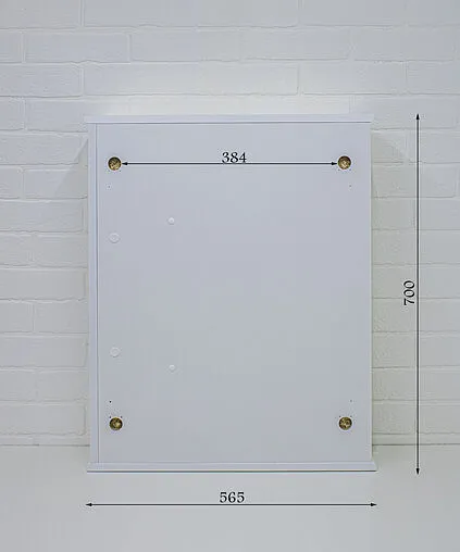 Шкаф-зеркало Айсберг Радуга 55 белый DA1138HZR