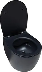 Унитаз подвесной безободковый Allen Brau Fantasy черный матовый 4.11004.31, 5