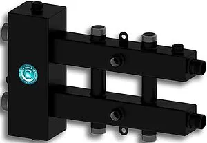 Распределительный коллектор 3 контура с гидрострелкой 1¼"н x 1"н Север-М3 1925009 Распределительный коллектор 3 контура с гидрострелкой 1¼"н x 1"н Север-М3 1925009, 1